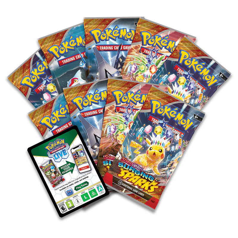 Pokemon Scarlet & Violet Surging Sparks Elite Trainer Box - English