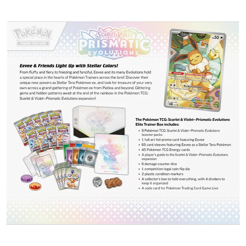 Pokemon - Scarlet & Violet - Prismatic Evolutions - Elite Trainer Box - English
